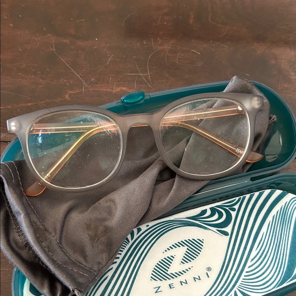 Zenni Accessories - Zenni Gray Glasses with Case